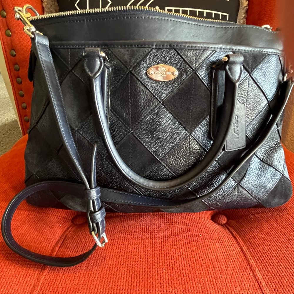 COACH Leather Crossbody Satchel